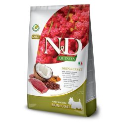 N&D Adult Mini Skin&Coat Anatra e Quinoa grain free crocchette cane