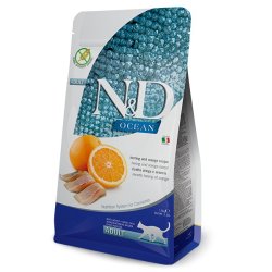 N&D Adult Cat Aringa e Arancia Grain Free crocchette gatto