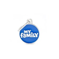 Medaglietta Classic Cerchio Blu My Family Small
