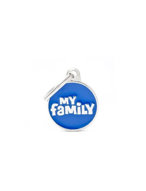 Medaglietta Classic Cerchio Blu My Family Small