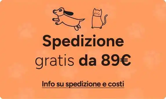 Spedizione gratis da 89€